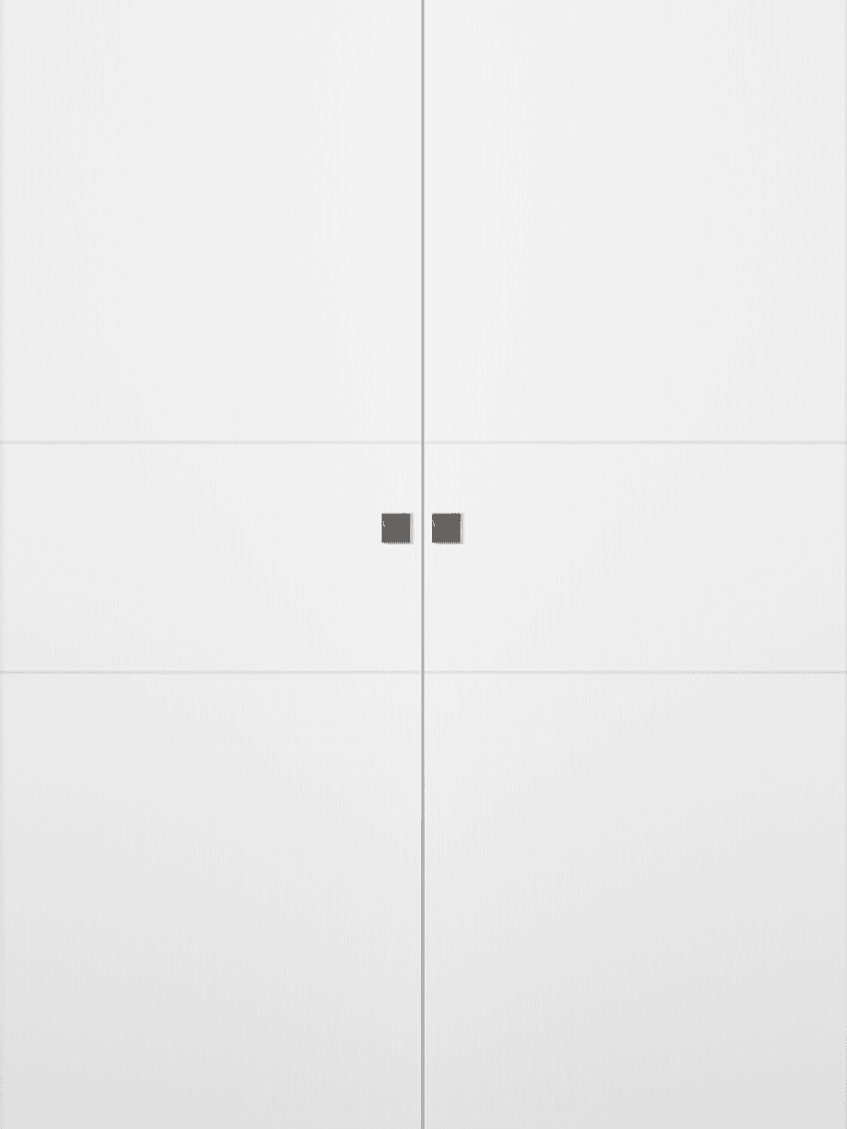 PALLADIO 2H BIANCO NOBLE DOUBLE MAGIC BELLDINNI MODERN INTERIOR DOOR