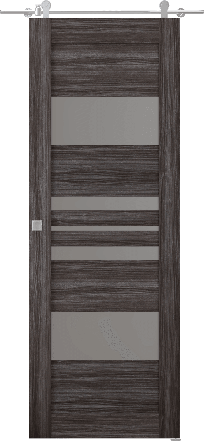 ROMI VETRO GRAY OAK BARN BELLDINNI MODERN INTERIOR DOOR
