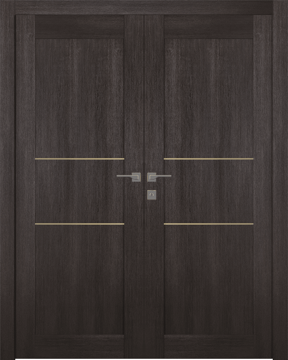 AVON 07 2H GOLD VERALINGA OAK DOUBLE BELLDINNI MODERN INTERIOR DOOR