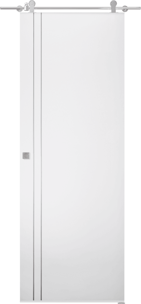 OPTIMA 2V SNOW WHITE DOUBLE BARN BELLDINNI MODERN INTERIOR DOOR
