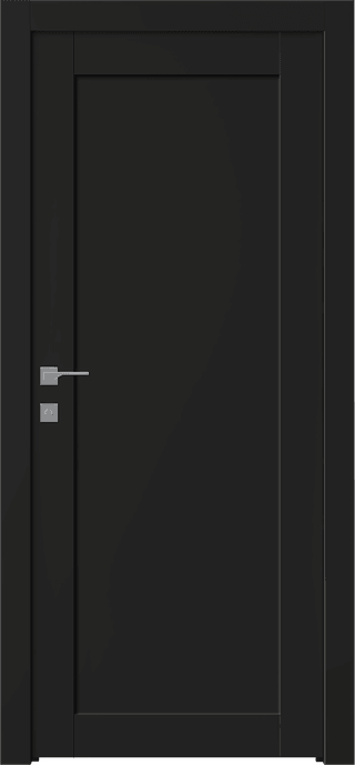 SHAKER 1 PANEL BLACK MATTE SWING DOORS BELLDINNI MODERN INTERIOR DOOR