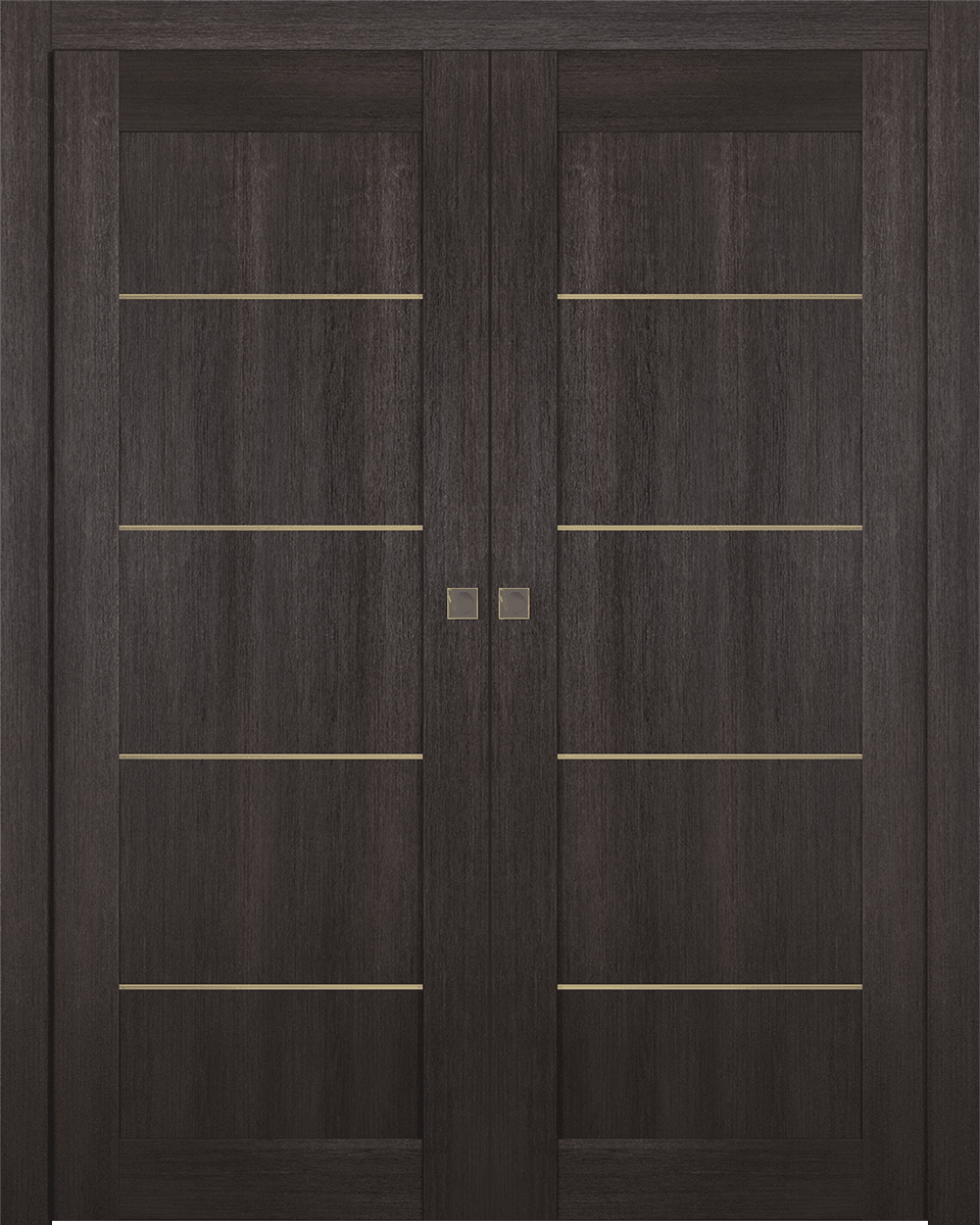 AVON 07 4H GOLD VERALINGA OAK DOUBLE POCKET BELLDINNI MODERN INTERIOR DOOR