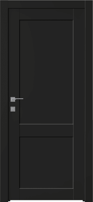 SHAKER 2 PANEL BLACK MATTE SWING DOORS BELLDINNI MODERN INTERIOR DOOR