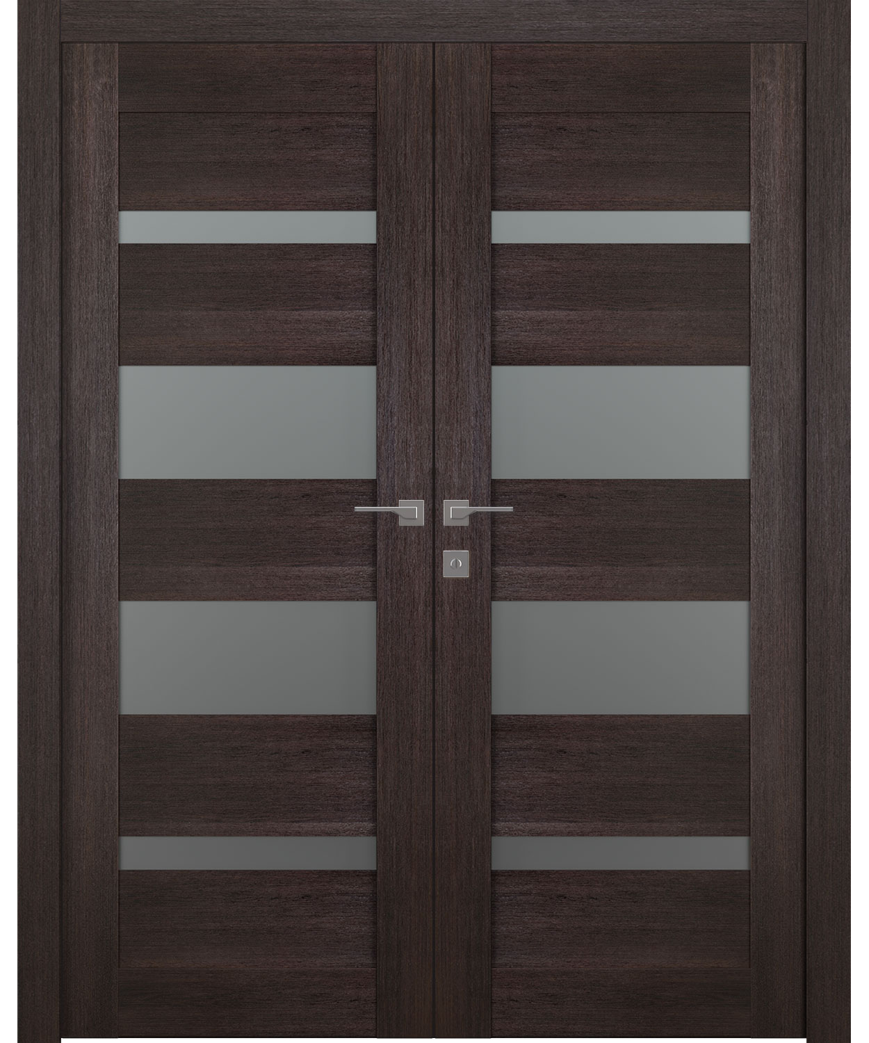 AVON 07-01 VETRO VERALINGA OAK DOUBLE BELLDINNI MODERN INTERIOR DOOR