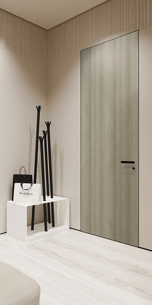 OPTIMA SHAMBOR INVISIBLE METAL FRAME BELLDINNI MODERN INTERIOR DOOR