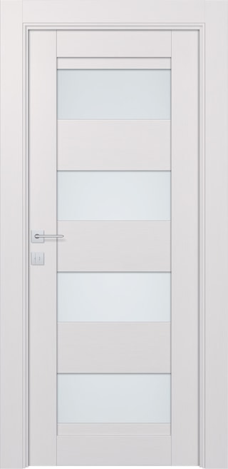 DELLA VETRO BIANCO NOBLE SWING BELLDINNI MODERN INTERIOR DOOR
