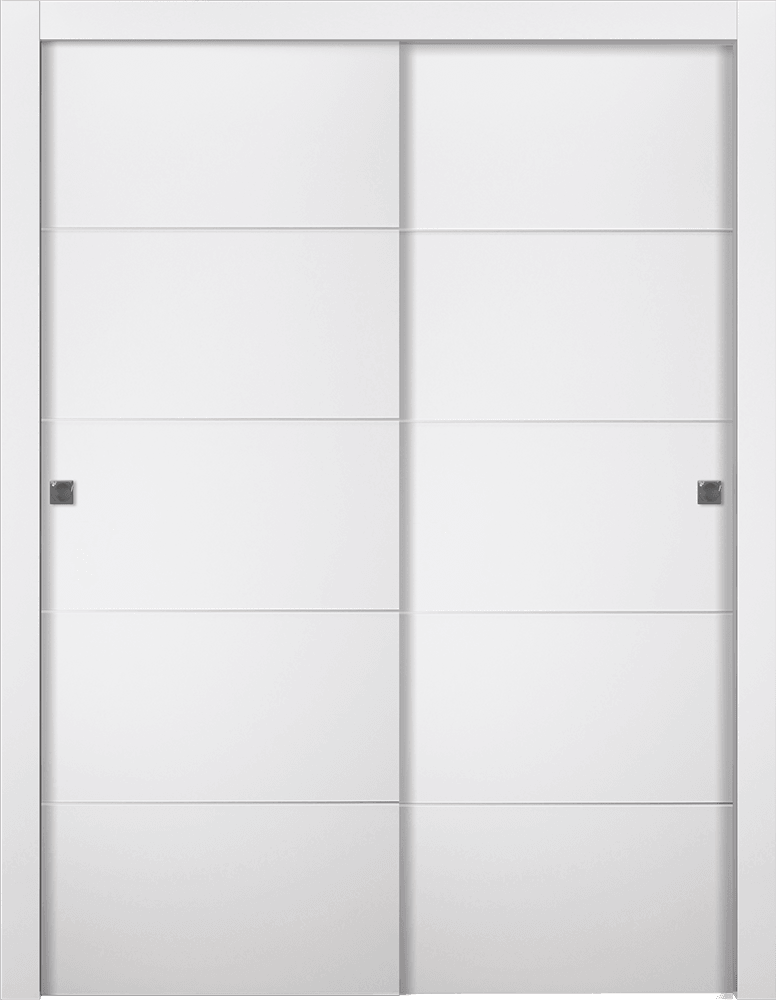 ARVIKA POLAR WHITE BYPASS BELLDINNI MODERN INTERIOR DOOR