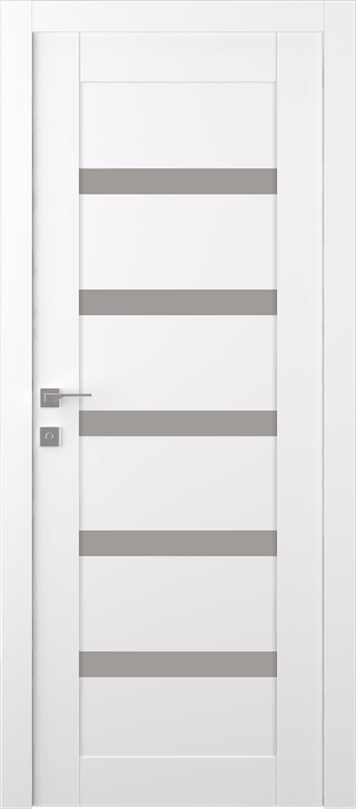 LEORA VETRO SNOW WHITE SWING BELLDINNI MODERN INTERIOR DOOR