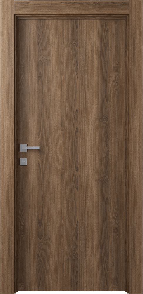 OPTIMA PECAN NUTWOOD SWING DOORS BELLDINNI MODERN INTERIOR DOOR