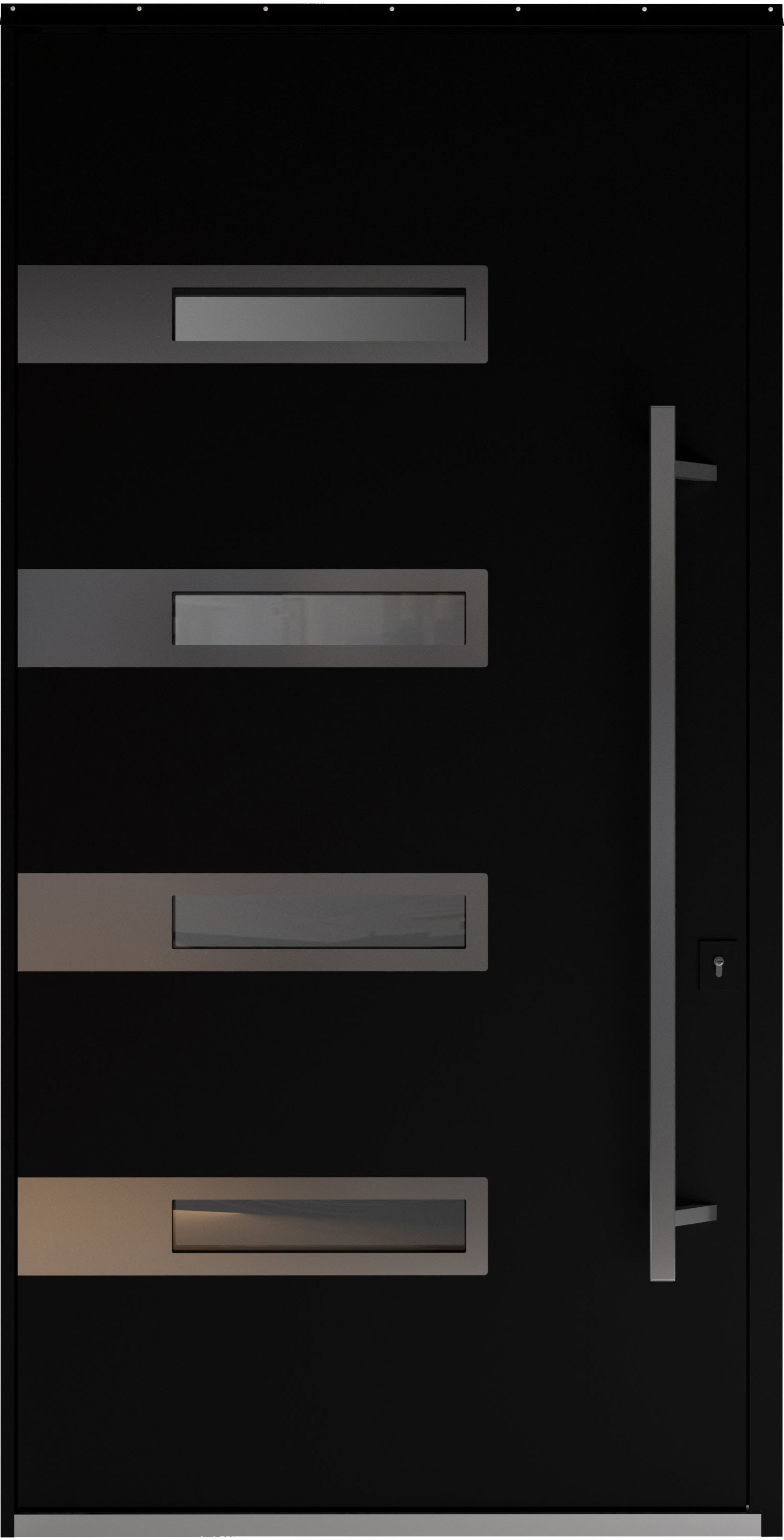 Single pivot metal-aluminum modern exterior door Axis 1131