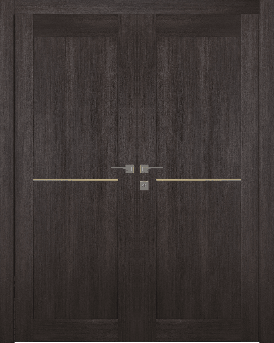 AVON 07 1H GOLD VERALINGA OAK DOUBLE BELLDINNI MODERN INTERIOR DOOR