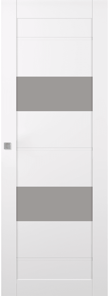 VITA VETRO SNOW WHITE MAGIC BELLDINNI MODERN INTERIOR DOOR