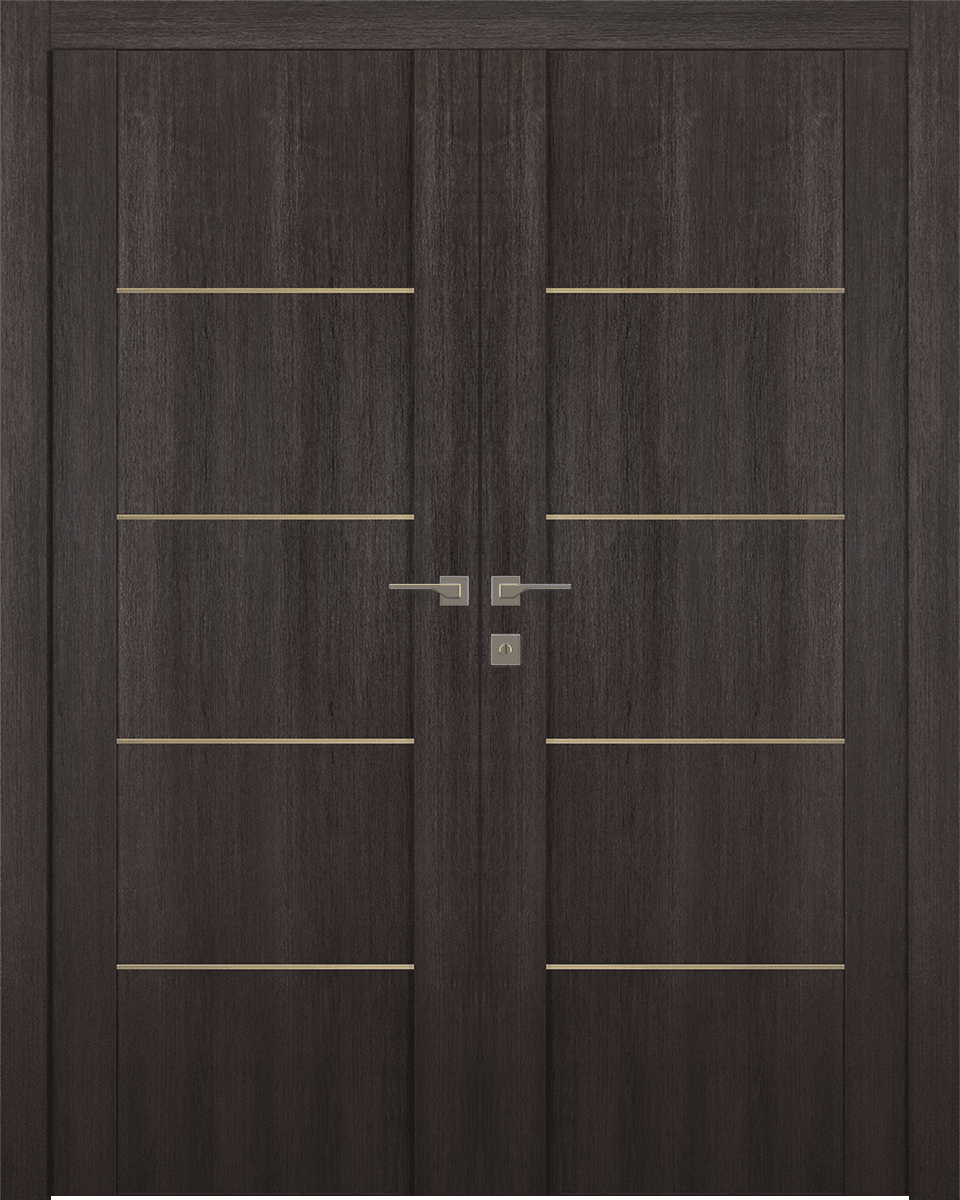AVON 07 4H GOLD VERALINGA OAK DOUBLE BELLDINNI MODERN INTERIOR DOOR