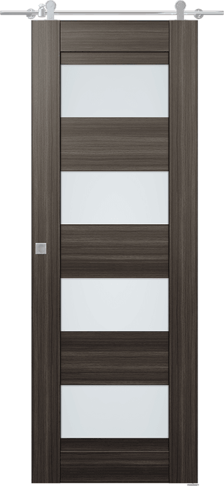 DELLA VETRO GRAY OAK BARN BELLDINNI MODERN INTERIOR DOOR