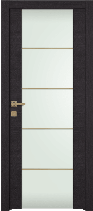 AVANTI 202 4H GOLD STRIPS VETRO BLACK APRICOT SWING DOORS BELLDINNI MODERN INTERIOR DOOR
