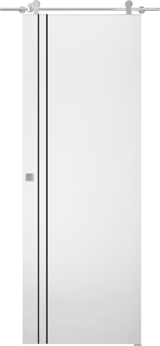 PALLADIO 2V BLACK BIANCO NOBLE BARN DOORS BELLDINNI MODERN INTERIOR DOOR