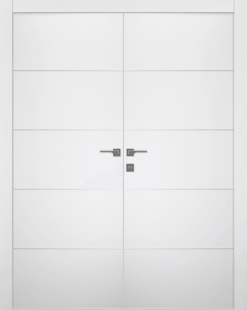 ARVIKA POLAR WHITE DOUBLE SWING BELLDINNI MODERN INTERIOR DOOR