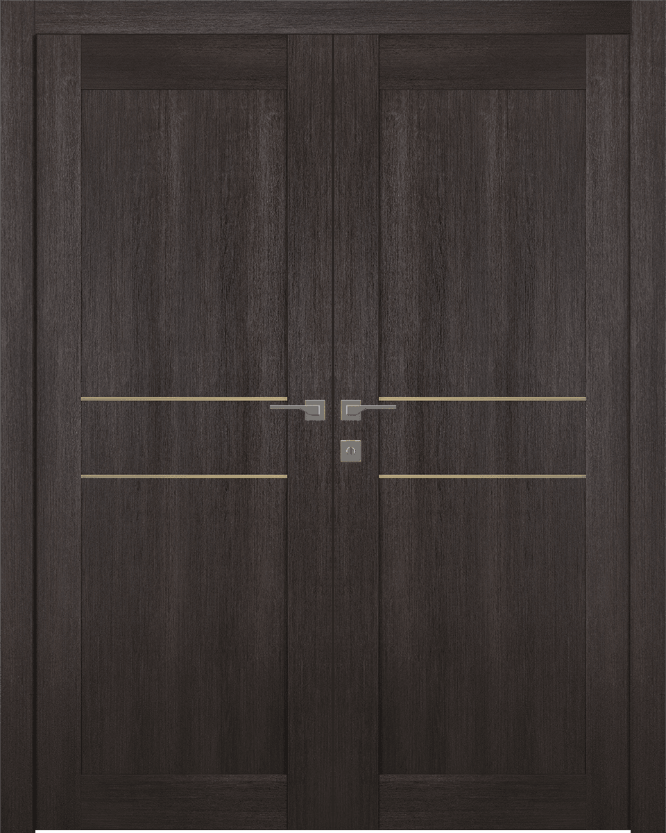 AVON 07 2HN GOLD VERALINGA OAK DOUBLE BELLDINNI MODERN INTERIOR DOOR