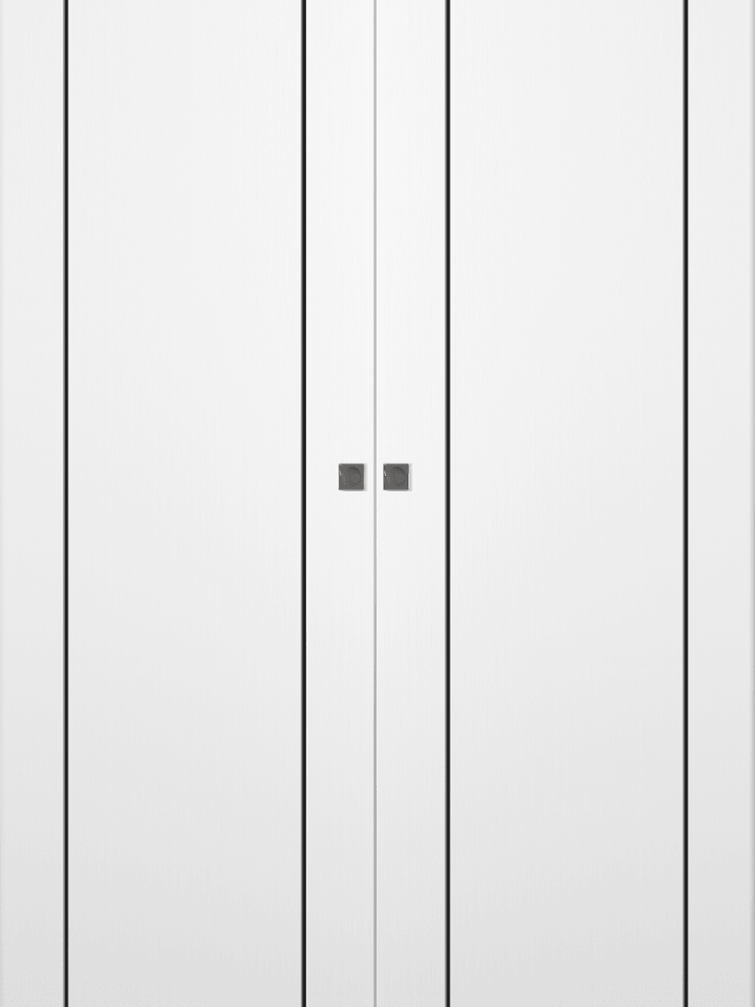 OPTIMA 2U BLACK SNOW WHITE DOUBLE MAGIC DOORS BELLDINNI MODERN INTERIOR DOOR