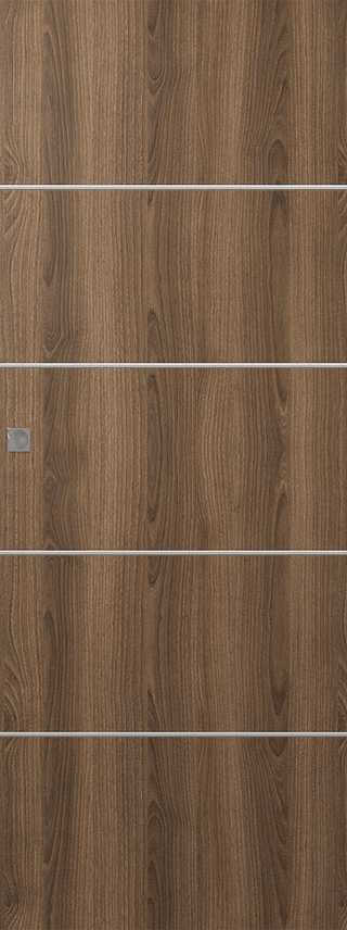 OPTIMA 4H PECAN NUTWOOD MAGIC DOORS BELLDINNI MODERN INTERIOR DOOR