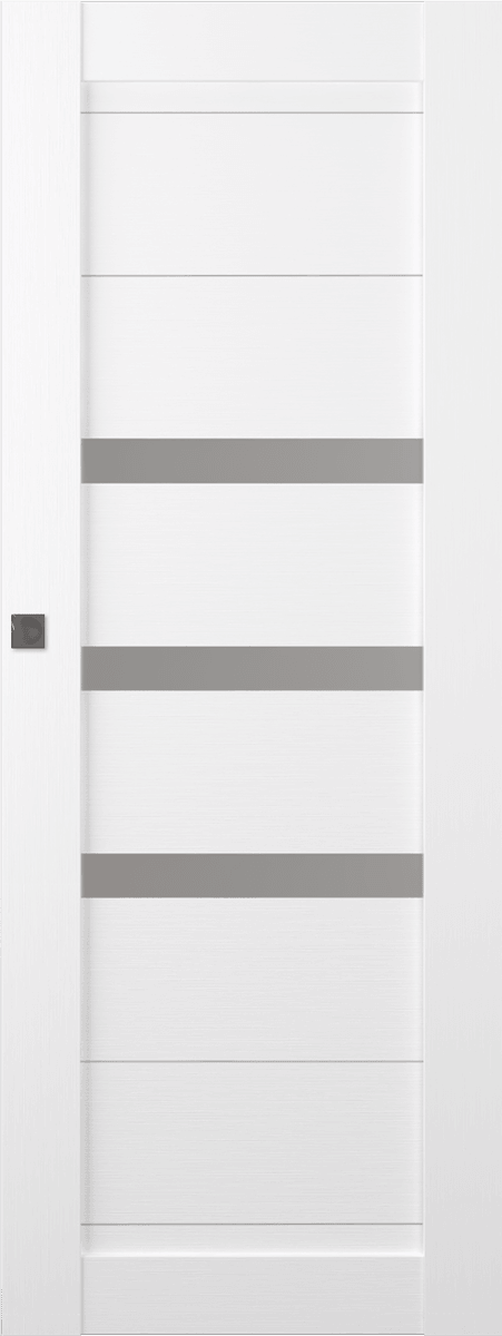 DORA VETRO BIANCO NOBLE MAGIC BELLDINNI MODERN INTERIOR DOOR