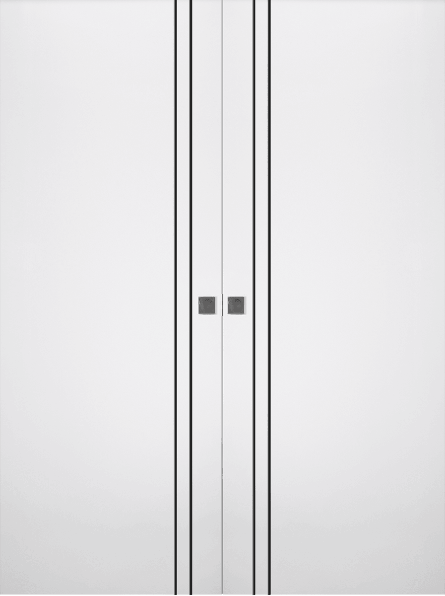 OPTIMA 2V BLACK SNOW WHITE DOUBLE MAGIC DOORS BELLDINNI MODERN INTERIOR DOOR