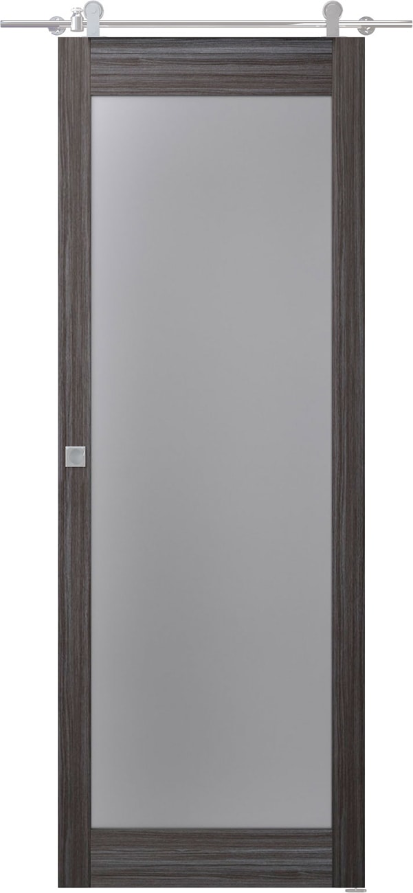 PALLADIO 207 VETRO GRAY OAK BARN BELLDINNI MODERN INTERIOR DOOR
