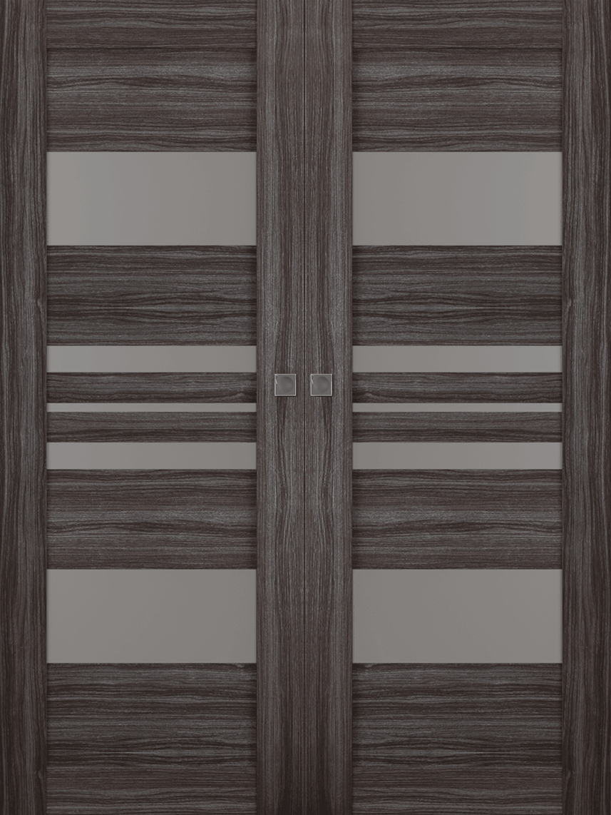 ROMI VETRO GRAY OAK DOUBLE MAGIC BELLDINNI MODERN INTERIOR DOOR