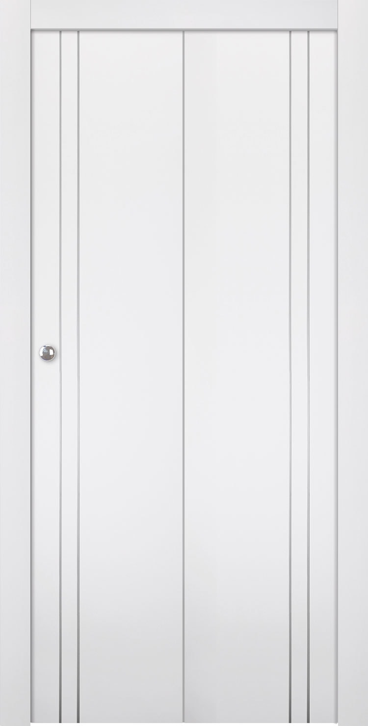 OPTIMA 2V SNOW WHITE BI-FOLD BELLDINNI MODERN INTERIOR DOOR