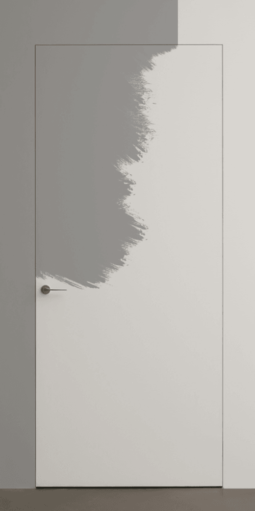 Primed Door Painting Double Frameless Belldinni Modern Interior Door