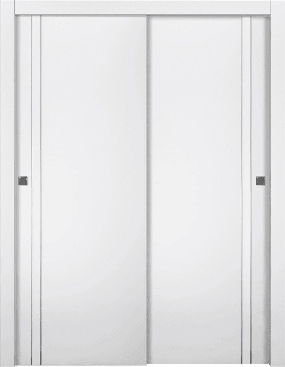 SMART PRO 2V POLAR WHITE BYPASS BELLDINNI MODERN INTERIOR DOOR