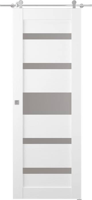 GINA VETRO BIANCO NOBLE BARN DOORS BELLDINNI MODERN INTERIOR DOOR
