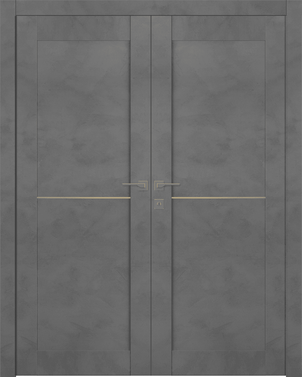 AVON 07 1H GOLD DARK URBAN DOUBLE BELLDINNI MODERN INTERIOR DOOR