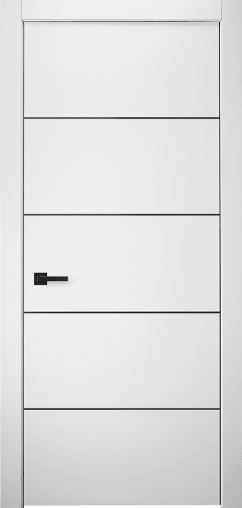 OPTIMA 4H BLACK SNOW WHITE SWING DOORS BELLDINNI MODERN INTERIOR DOOR