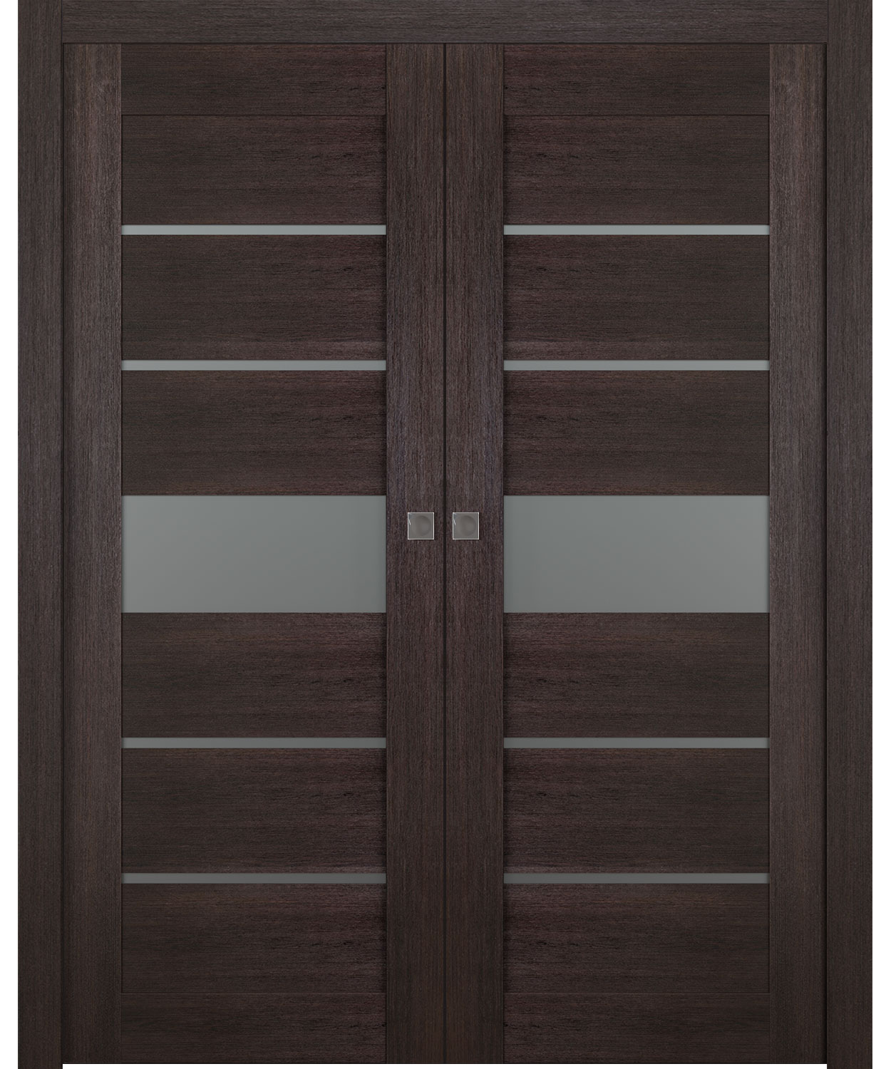 AVON 07-06 VETRO VERALINGA OAK DOUBLE POCKET BELLDINNI MODERN INTERIOR DOOR