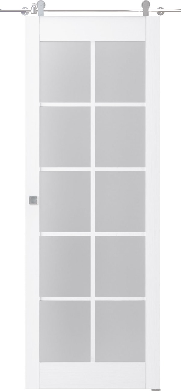 PALLADIO 10 LITE VETRO BIANCO NOBLE BARN BELLDINNI MODERN INTERIOR DOOR