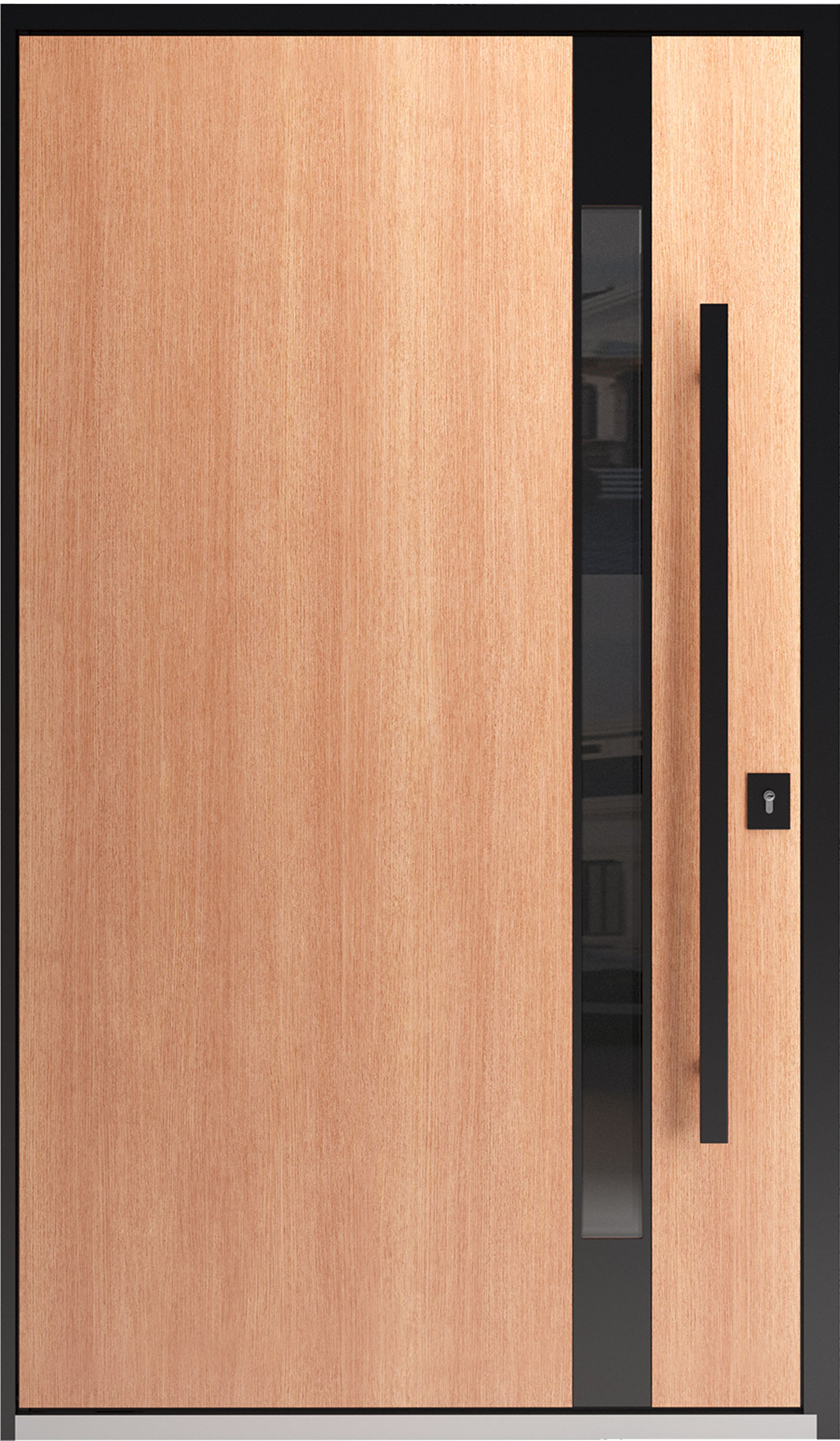 Single pivot metal-aluminum modern exterior door Axis 1133