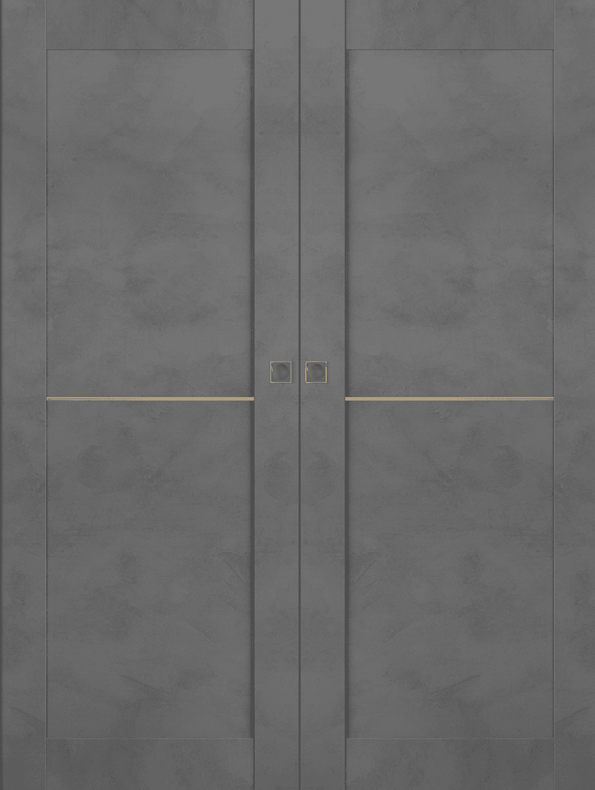 AVON 07 1H GOLD DARK URBAN DOUBLE MAGIC BELLDINNI MODERN INTERIOR DOOR