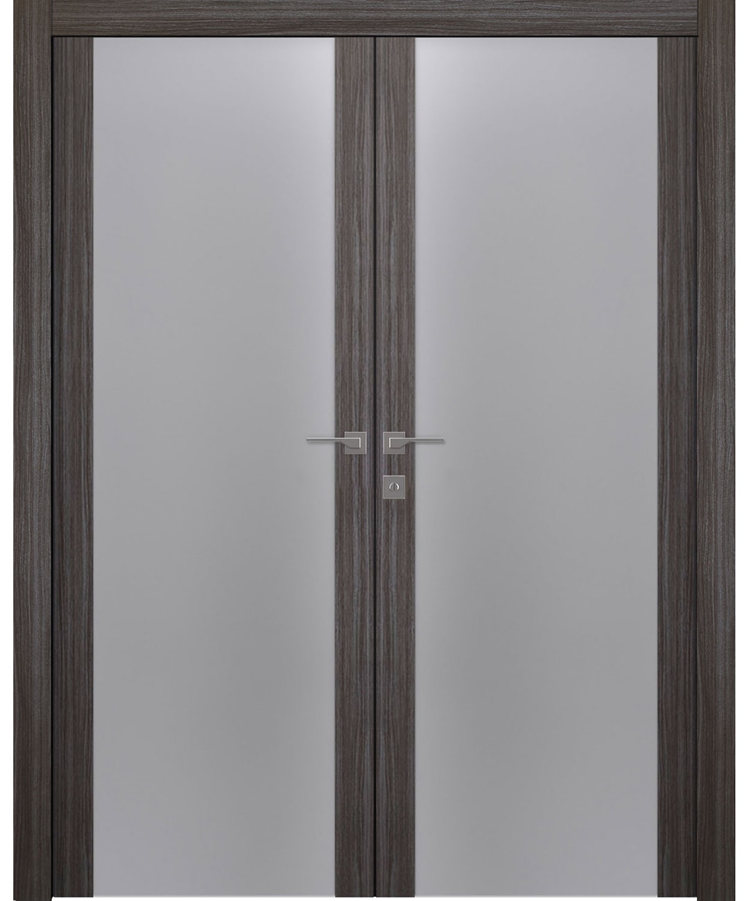 PALLADIO 202 VETRO GRAY OAK DOUBLE BELLDINNI MODERN INTERIOR DOOR