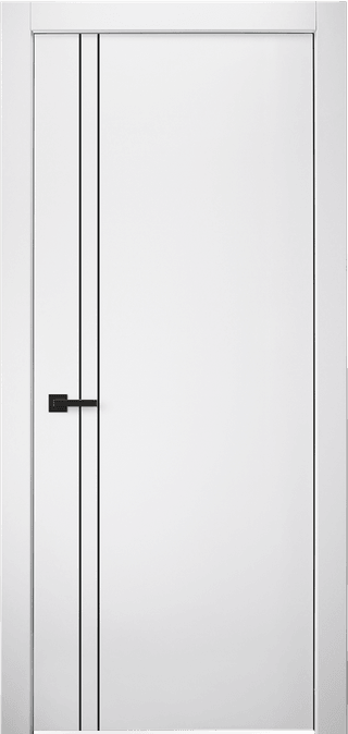 PALLADIO 2V BLACK BIANCO NOBLE SWING DOORS BELLDINNI MODERN INTERIOR DOOR