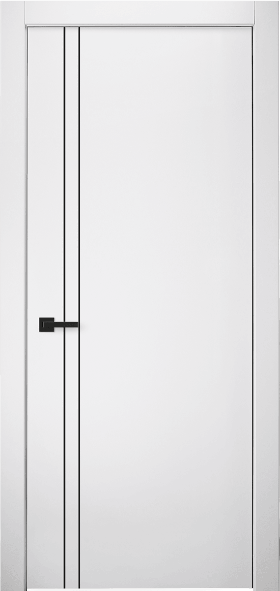 PALLADIO 2V BLACK BIANCO NOBLE SWING DOORS BELLDINNI MODERN INTERIOR DOOR