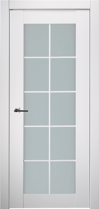 SMART PRO 10 LITE VETRO POLAR WHITE SWING BELLDINNI MODERN INTERIOR DOOR