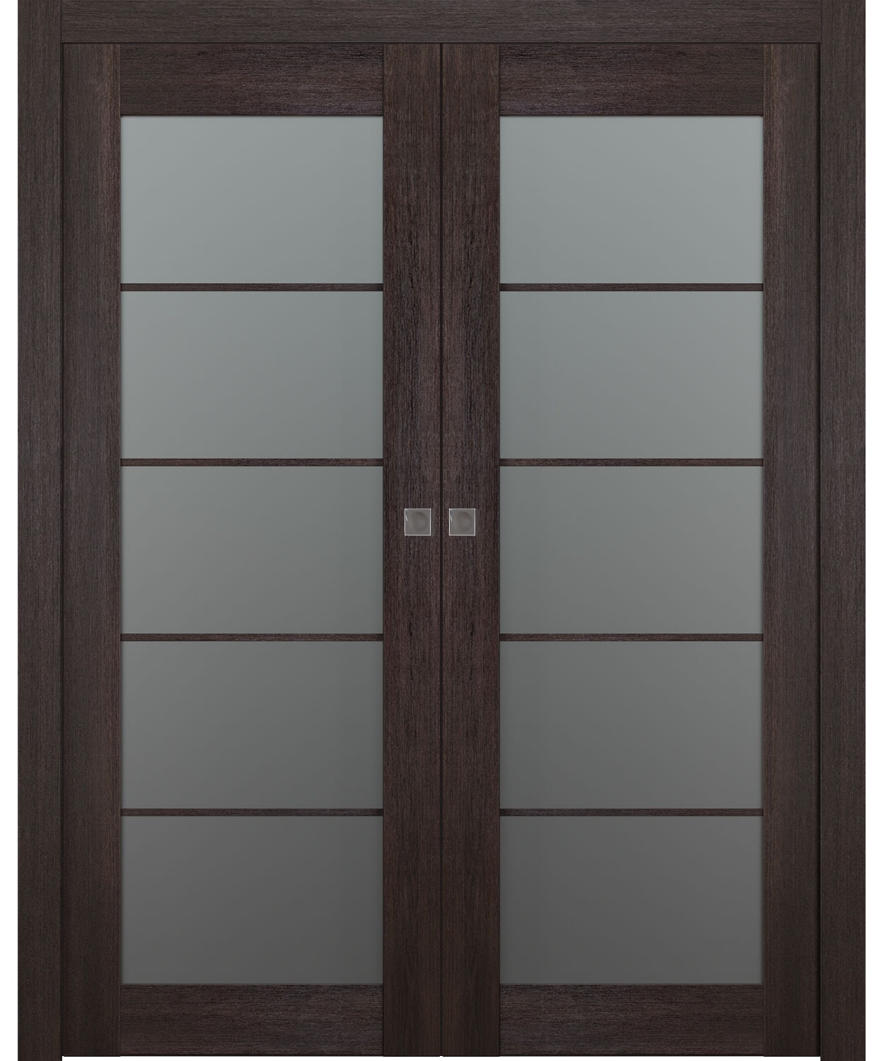 AVON 5 LITE VETRO VERALINGA OAK DOUBLE POCKET BELLDINNI MODERN INTERIOR DOOR
