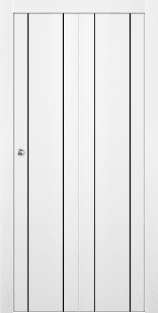 OPTIMA 2U BLACK SNOW WHITE BI-FOLD DOORS BELLDINNI MODERN INTERIOR DOOR