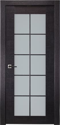 AVANTI 10 LITE VETRO BLACK APRICOT SWING BELLDINNI MODERN INTERIOR DOOR - 1