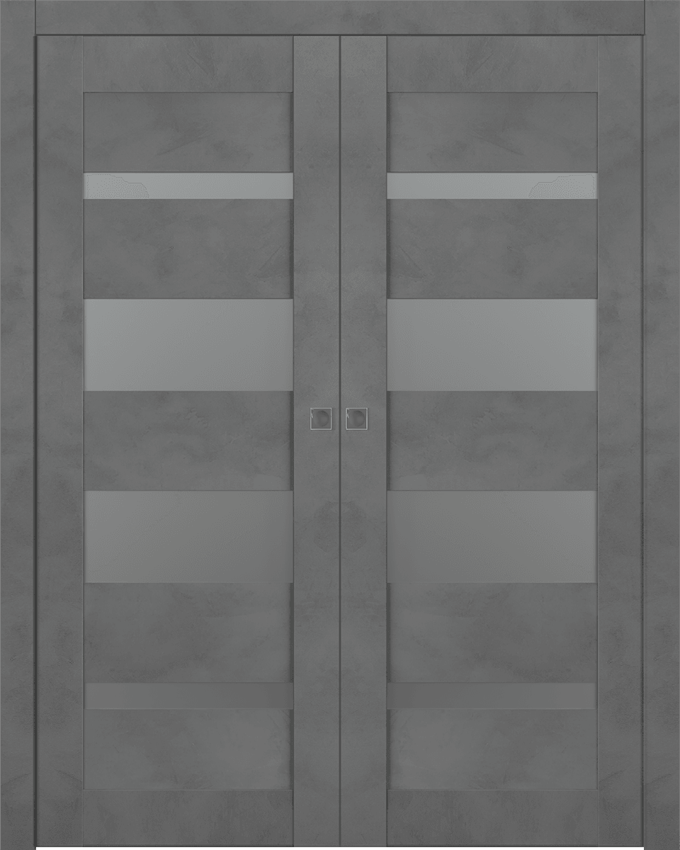 AVON 07-01 VETRO DARK URBAN DOUBLE POCKET BELLDINNI MODERN INTERIOR DOOR