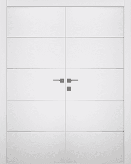 SMART PRO 4H POLAR WHITE DOUBLE BELLDINNI MODERN INTERIOR DOOR - 1