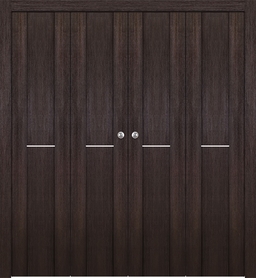 AVON 01 1H GOLD VERALINGA OAK DOUBLE BI-FOLD BELLDINNI MODERN INTERIOR DOOR - 1