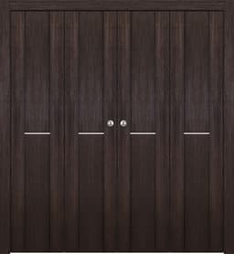 AVON 01 1H GOLD VERALINGA OAK DOUBLE BI-FOLD BELLDINNI MODERN INTERIOR DOOR - 1