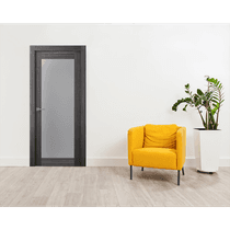 PALLADIO 207 VETRO GRAY OAK POCKET BELLDINNI MODERN INTERIOR DOOR - 2